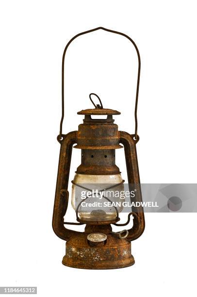 rusty lamp - lantern stock pictures, royalty-free photos & images