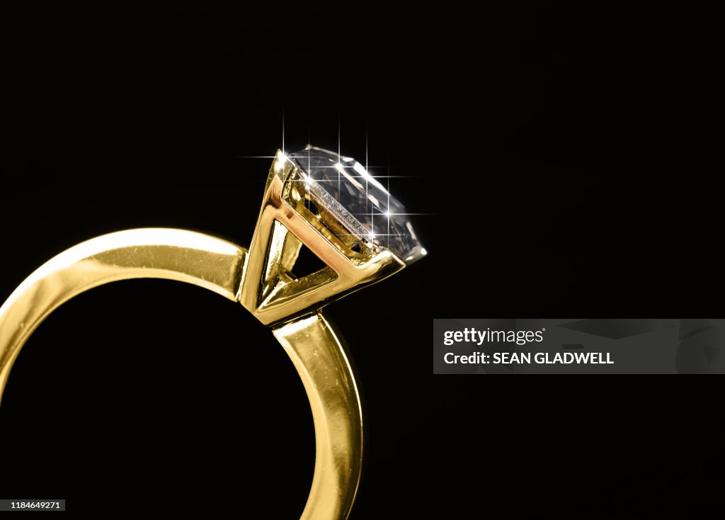 Close Up Diamond Ring High-Res Stock Photo - Getty Images