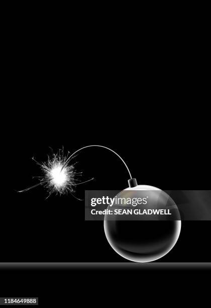 retro bomb illustration - fuse stock-fotos und bilder