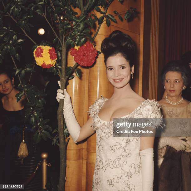 French actress Marie-José Nat at the Royal Film Performance of 'Lord Jim', London, 15th February 1965.