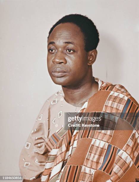 Ghanaian politician Kwame Nkrumah , circa 1955.