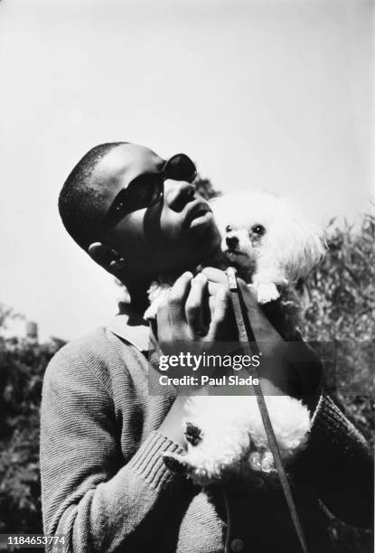 Young American singer Little Stevie Wonder, later simply Stevie Wonder, circa 1965.