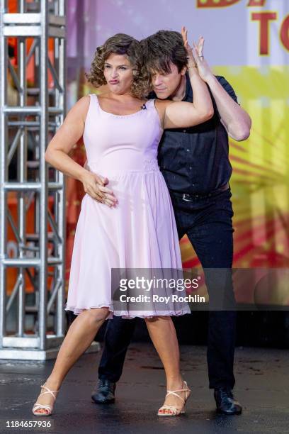 Hosts Jenna Bush and Willie Geist dressed as Johnny Castle and Frances 'Baby' Houseman of "Dirty Dancing" during NBC's "Today" Halloween Celebration...