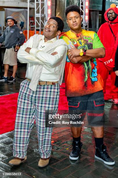 Hosts Al Roker and Craig Melvin dressed as Carlton Banks and Will Smith of The Fresh Prince of Bel Air during NBC's "Today" Halloween Celebration at...