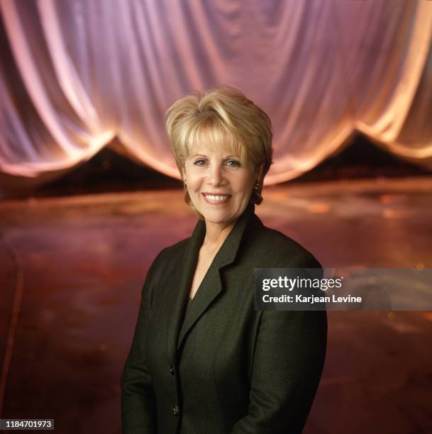 Daryl Roth poses for a portrait at her eponymous theater in Union Square on February 22, 2000 in New York City, New York.
