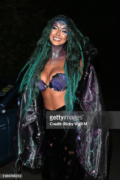 Maya Jama seen attending Jonathan Ross - Halloween party on October 31, 2019 in London, England.