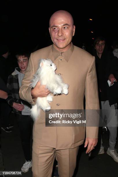 David Walliams seen attending Jonathan Ross's Halloween party on October 31, 2019 in London, England.