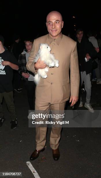 David Walliams seen attending Jonathan Ross's Halloween party on October 31, 2019 in London, England.