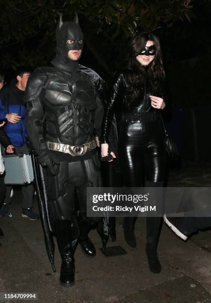 Liam Payne seen attending Jonathan Ross's Halloween party on October 31, 2019 in London, England.