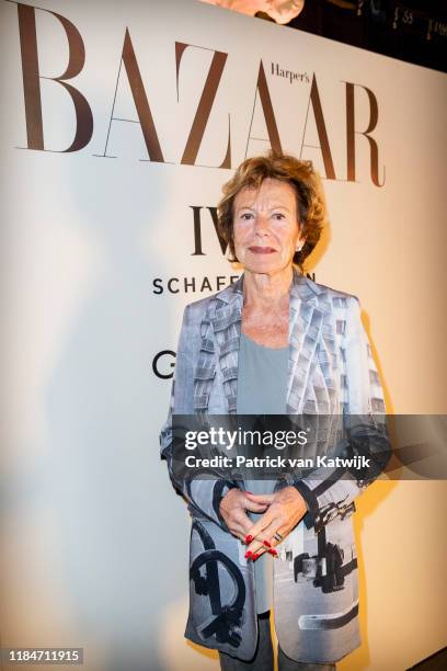 Neelie Kroes at the red carpet of the Harper's Bazaar Woman of the Year 2019 award on November 25, 2019 in Amsterdam, Netherlands.