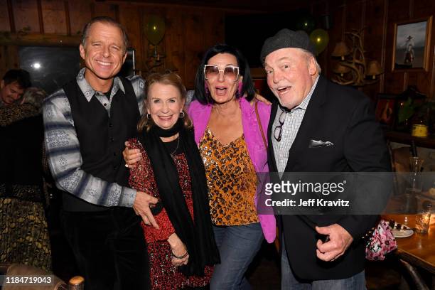 Maxwell Caufield, Juliet Mills, Malgosia Tomassi and Stacey Keach celebrate the 60th Birthday of Maxwell Caufield at the Deer Lodge on November 23,...