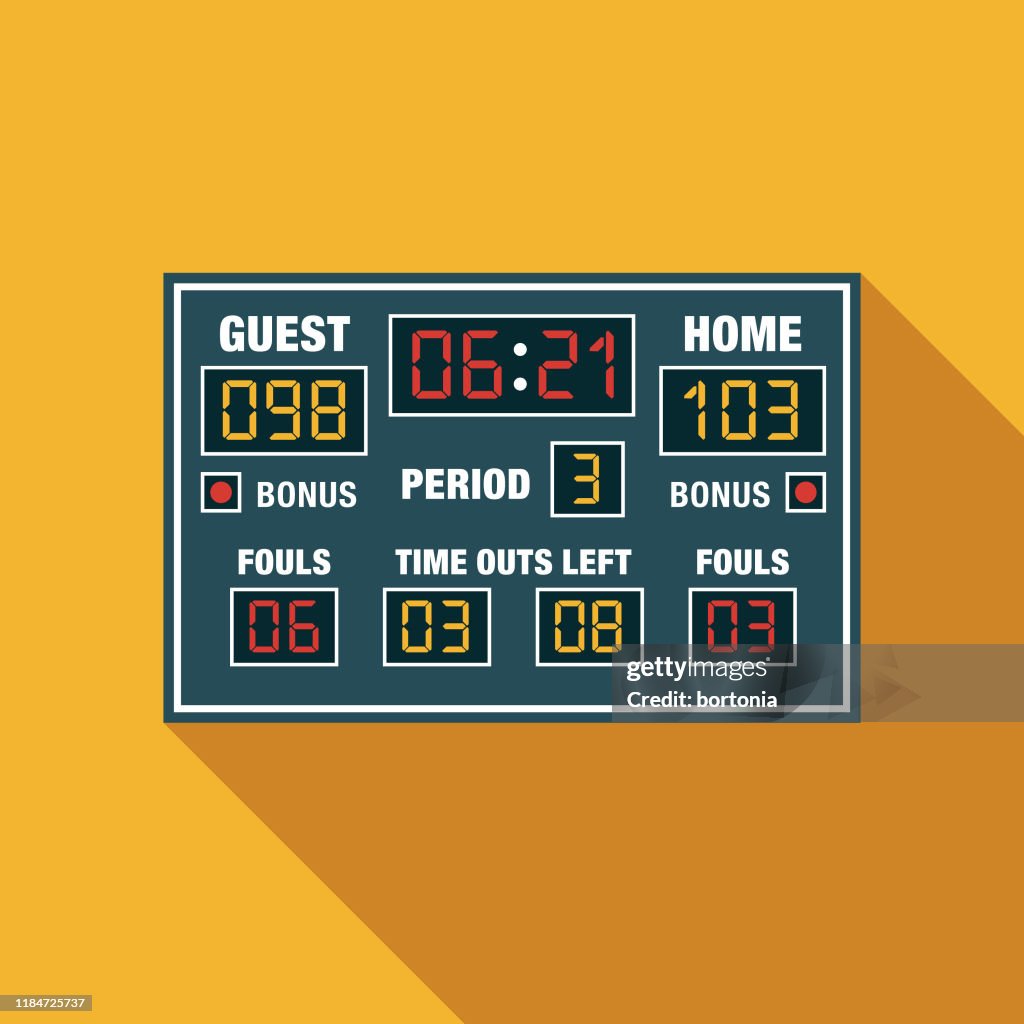 Basketball Game Scoreboard Icon
