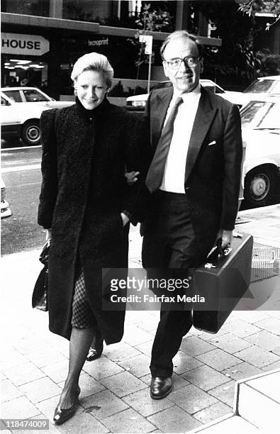 Rupert Murdoch with his wife, Anna Murdoch, in Sydney, Australia. Rupert Murdoch is Chairman and CEO of News Corporation.