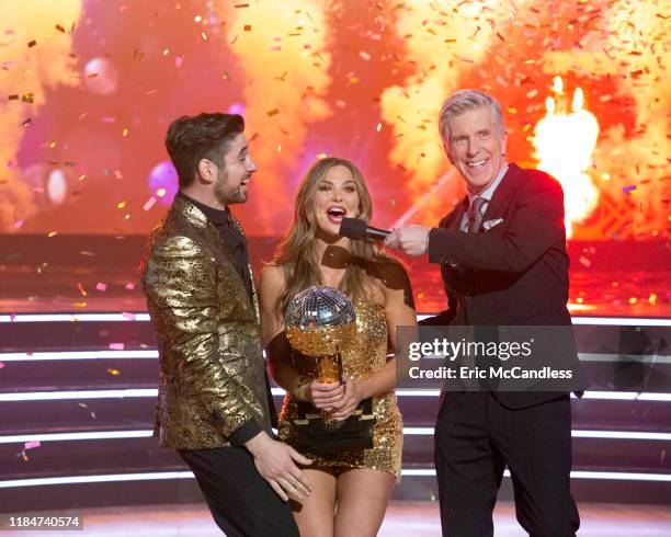 Finale" - It all comes down to this as four celebrity and pro-dancer couples return to the ballroom to compete and win the Mirrorball trophy on the...