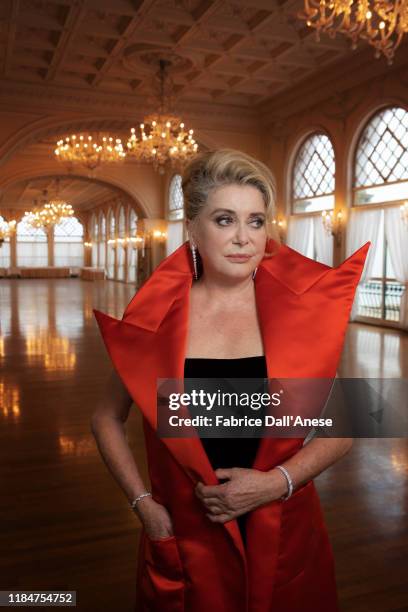 Actress Catherine Deneuve poses for a portrait on August 28, 2019 in Venice, Italy.