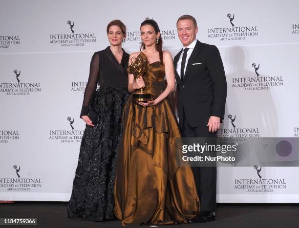 Hungarian actress Marina Gera at the 47th International Emmy awards night at New York Hilton on November 25, 2019 in New York City