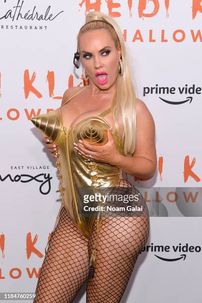 Coco Austin attends Heidi Klum's 20th Annual Halloween Party presented by Amazon Prime Video and SVEDKA Vodka at Cathédrale New York on October 31,...