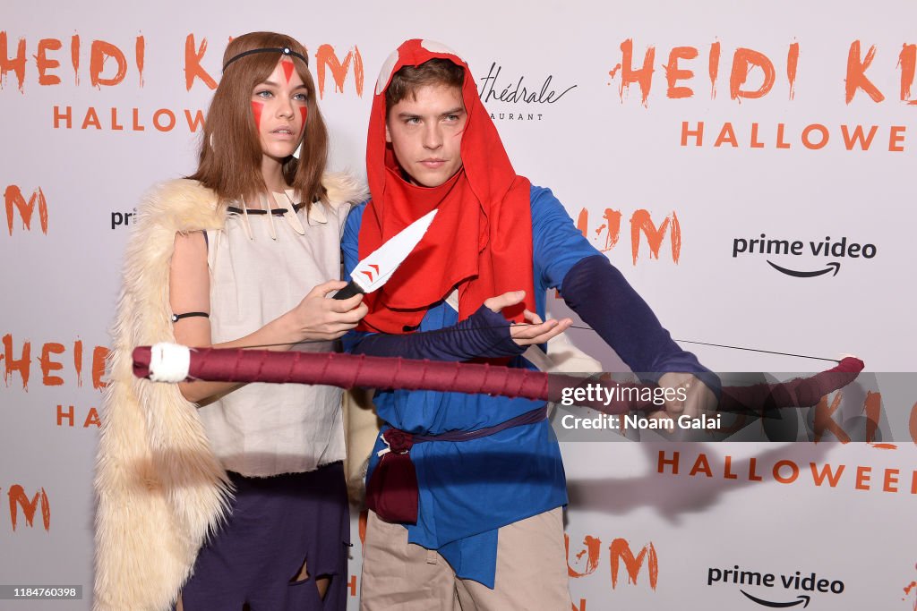 Barbara Palvin and Dylan Sprouse attend Heidi Klum's 20th Annual