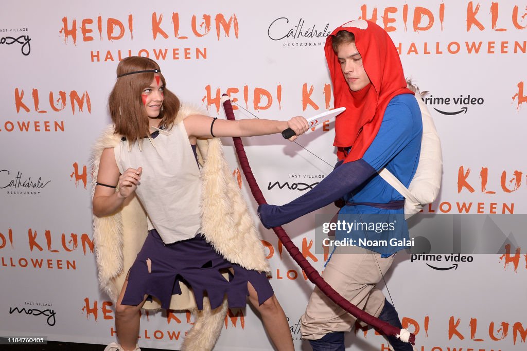 Barbara Palvin and Dylan Sprouse attend Heidi Klum's 20th Annual