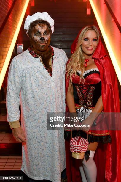 Kevin Mazur and Jennifer Mazur attend Heidi Klum's 20th Annual Halloween Party presented by Amazon Prime Video and SVEDKA Vodka at Cathédrale New...