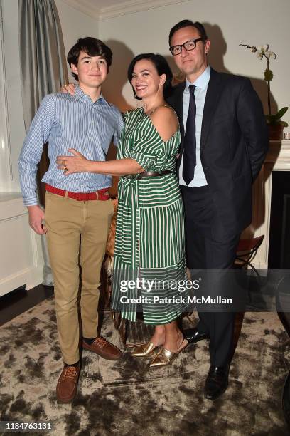 Jack Lambros, Karen Duffy and John Lambrose attend The Policewomen's Bureau By Edward Conlon Book Launch on November 25, 2019 in New York City.