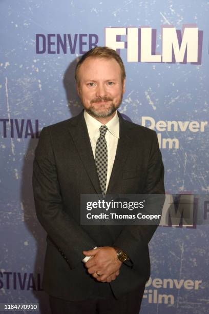 Rian Johnson, director of KNIVES OUT and recipient of the 2019 John Cassavetes Award, on the red carpet during the 42nd Annual Denver Film Festival...