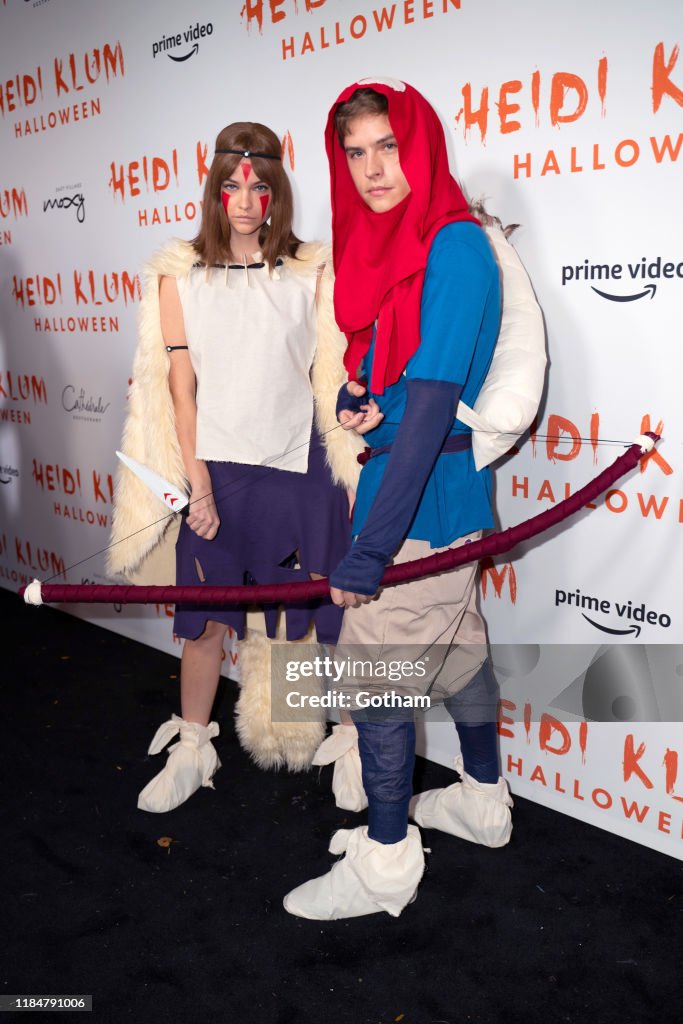Barbara Palvin and Dylan Sprouse attend Heidi Klum's 20th Annual