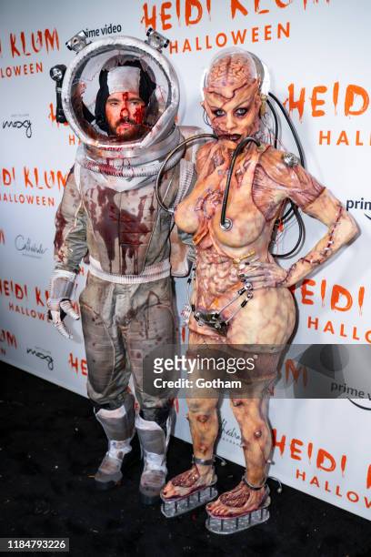 Heidi Klum and Tom Kaulitz attend Heidi Klum's 20th Annual Halloween Party at Cathédrale on October 31, 2019 in New York City.