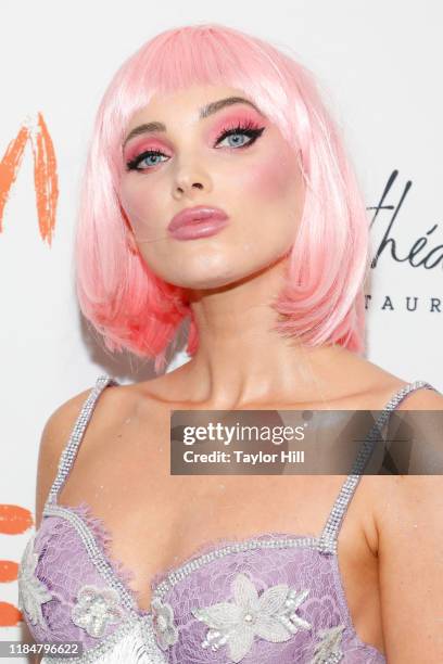 Elsa Hosk attends Heidi Klum's Annual Hallowe'en Party at Cathedrale on October 31, 2019 in New York City.