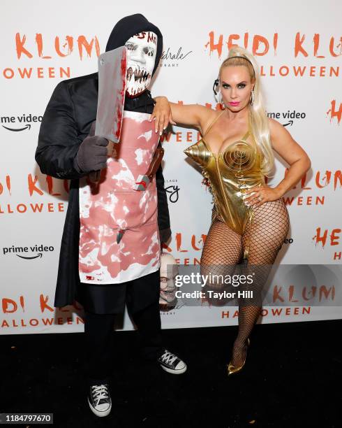 Ice-T and Coco attend Heidi Klum's Annual Hallowe'en Party at Cathedrale on October 31, 2019 in New York City.