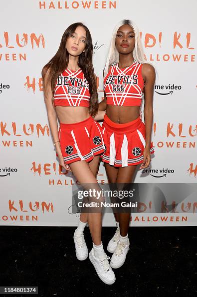 Yasmin Wijnaldum attends Heidi Klum's 20th Annual Halloween Party