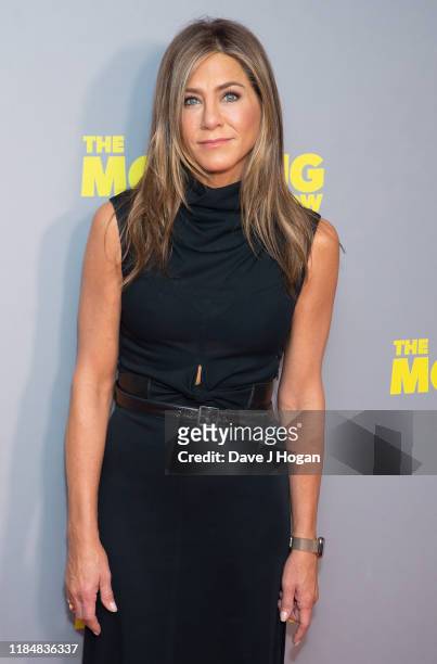 Jennifer Aniston attends "The Morning Show" special screening at Ham Yard Hotel on November 01, 2019 in London, England.