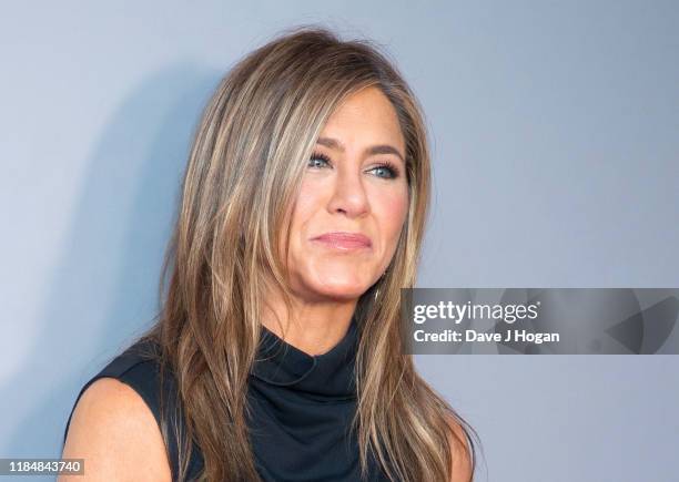 Jennifer Aniston attends "The Morning Show" special screening at Ham Yard Hotel on November 01, 2019 in London, England.