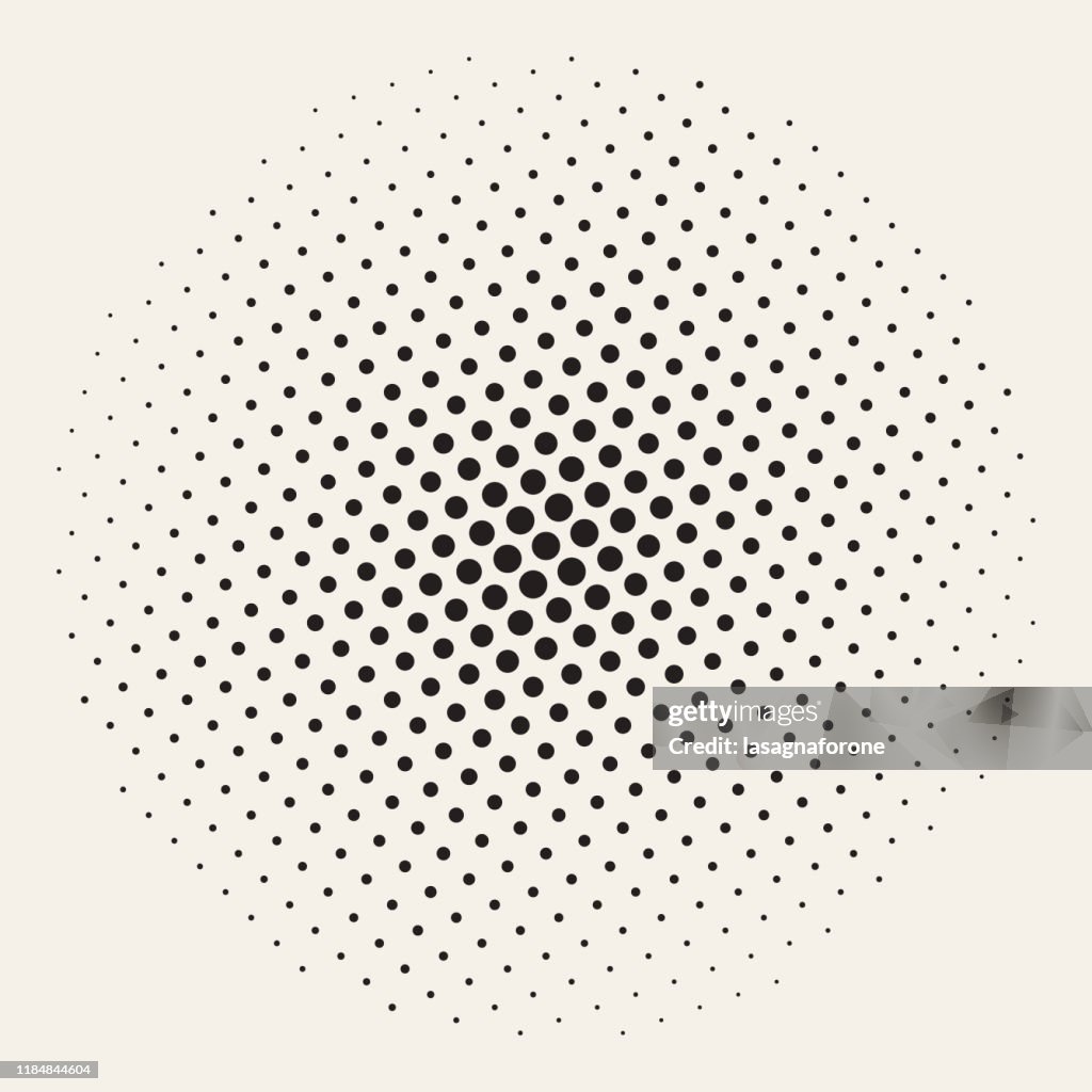 幾何学的ハーフトーンの背景シームレスベクター