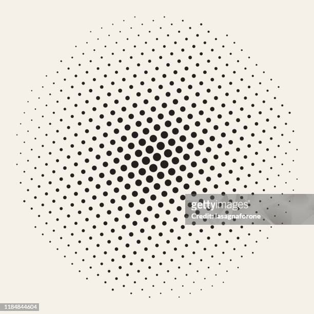 geometric halftone background seamless vector - strip stock illustrations