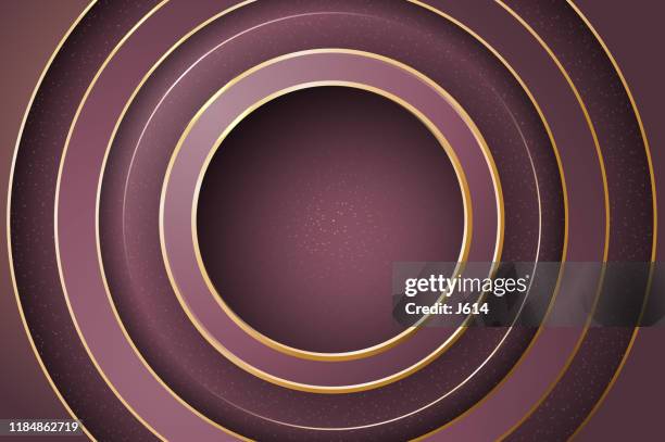 gold on purple - bullseye infographic stock illustrations