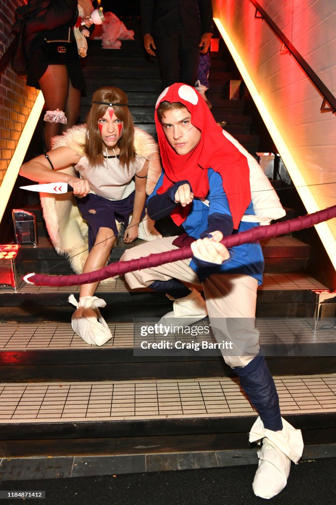Barbara Palvin and Dylan Sprouse attend Heidi Klum's 20th Annual