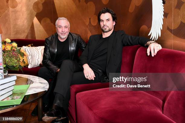 Sig Bergamin and Murilo Lomas attend the book signing cocktail party celebrating Brazilian designer, Sig Bergamin, hosted by De Gournay and...