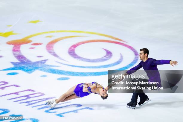 Haven Denney and Brandon Frazier of the United States compete in the Pairs Short Program during day 1 of the ISU Grand Prix of Figure Skating...