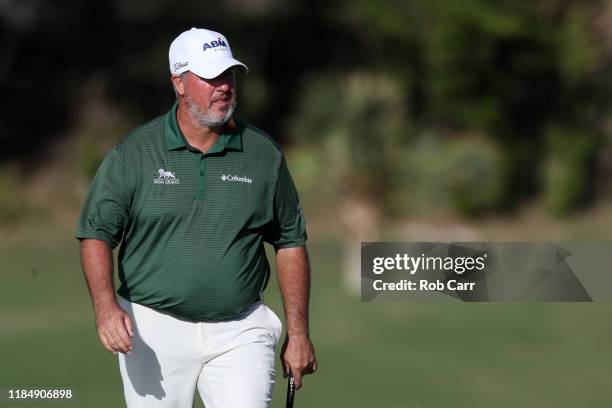 Boo Weekley of the United States walks to the seventh green during the second round of the Bermuda Championship at Port Royal Golf Course on November...