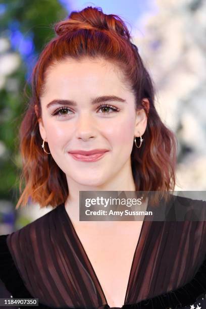 Kiernan Shipka attends the photocall for Netflix's "Let It Snow" at the Beverly Wilshire Four Seasons Hotel on November 01, 2019 in Beverly Hills,...