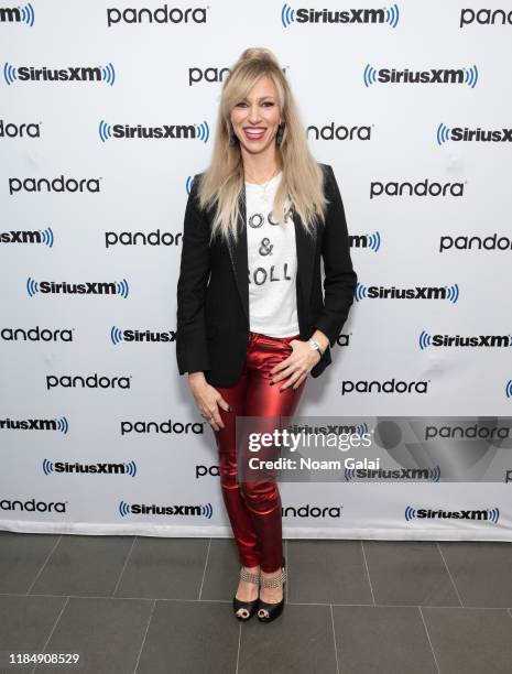 Debbie Gibson visits the SiriusXM Studios on November 01, 2019 in New York City.