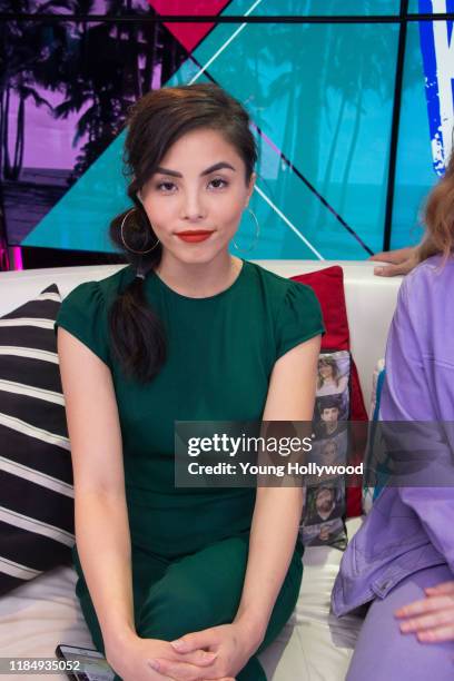 Anna Akana from 'Let It Snow' visits the Young Hollywood Studio on November 1, 2019 in Los Angeles, California.