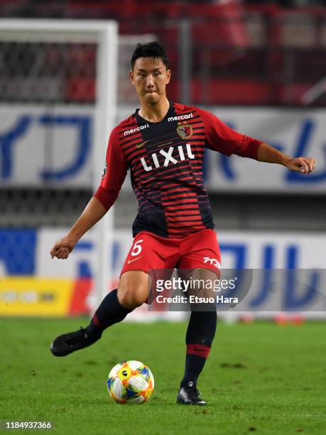 Jung Seung Hyun of Kashima Antlers in action during the J.League J1 match between Kashima Antlers and Urawa Red Diamonds at Kashima Soccer Stadium on...