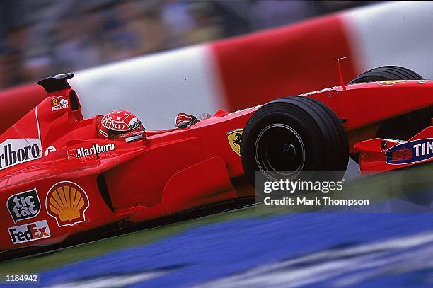 Michael Schumacher of Germany and Ferrari in action during the Canadian Formula One Grand Prix at the Circuit Gilles Villeneuve in Montreal, Canada....