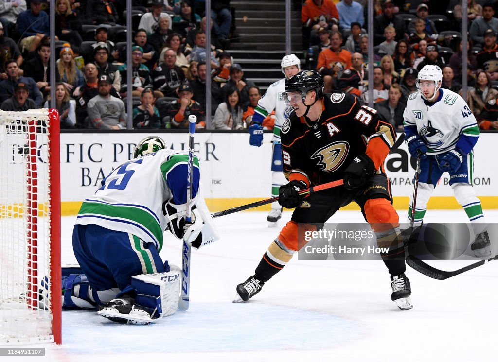 Vancouver Canucks v Anaheim Ducks