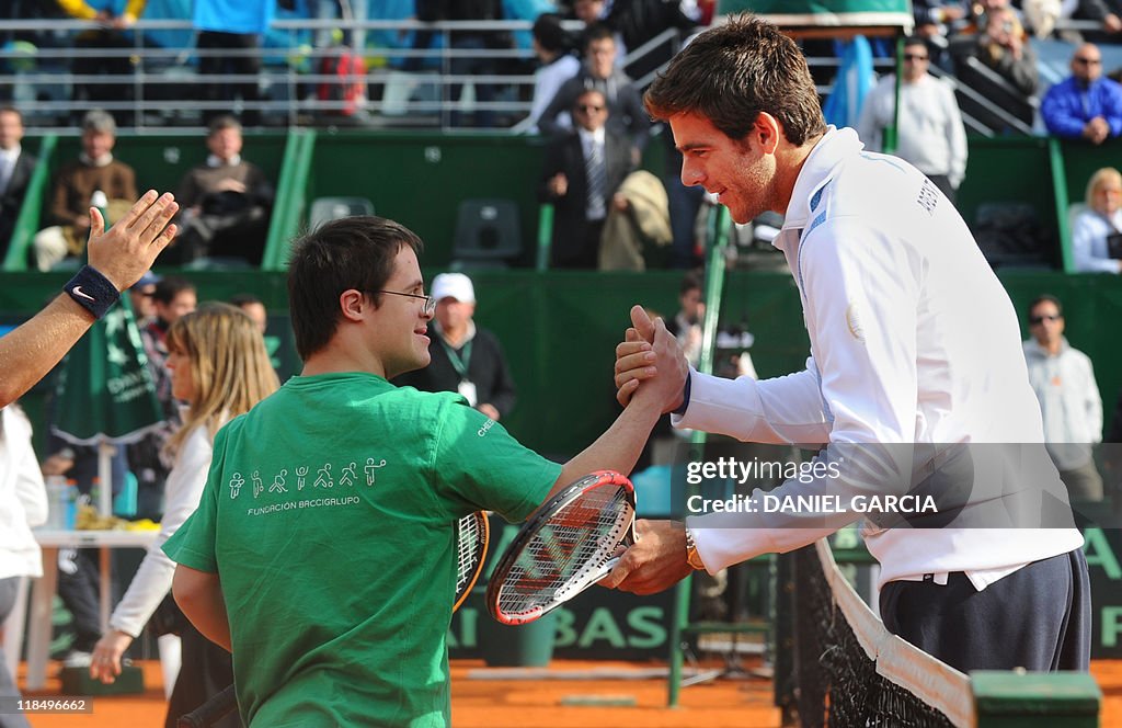 Argentine tennis player Juan Martin Del