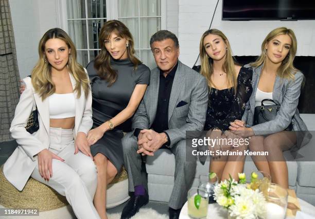 Sophia Rose Stallone, Jennifer Flavin, Sylvester Stallone, Scarlet Rose Stallone and Sistine Stallone attend A Sense Of Home's First Ever Annual Gala...