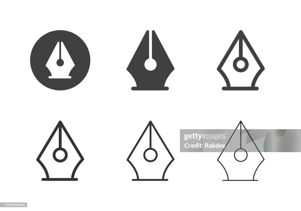 Fountain Pen Icons - Multi Series