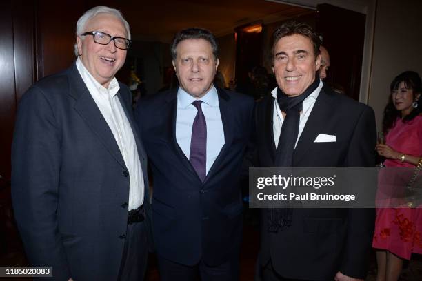 Dominic D'Alleva, Stuart Sundland and Arnie Rosenshein attend Martin And Jean Shafiroff's Thanksgiving Cocktails In Honor Of Mission Society Of NYC...